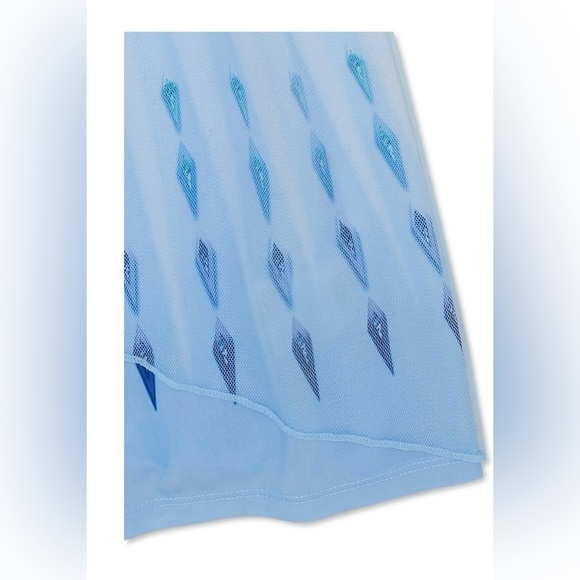 Disney Frozen Elsa Light Blue Kids Dress - Picture 3 of 7